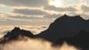 Berge in Wolken
