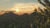 sunrise over the mountains